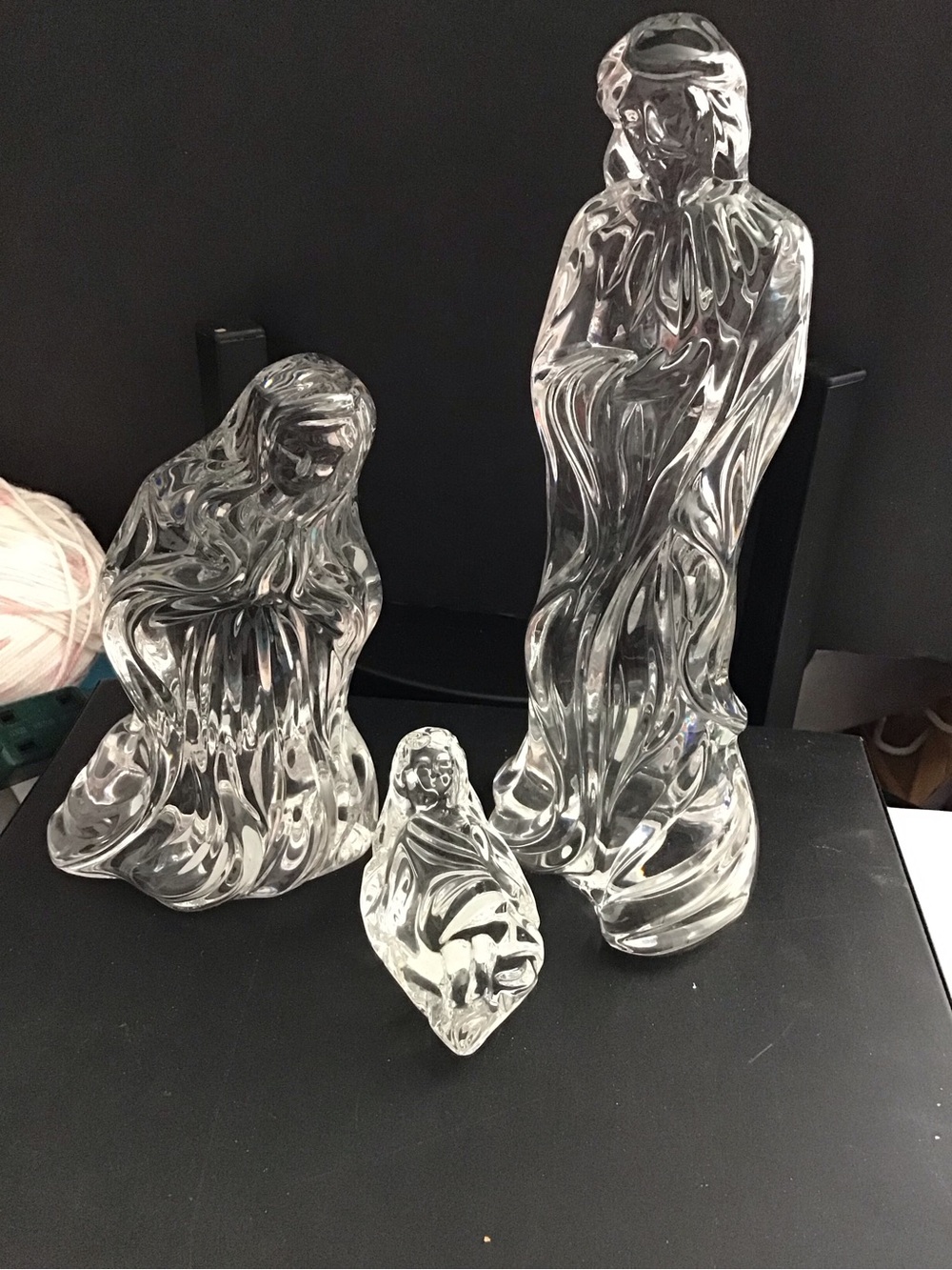 Lenox Fine Crystal Nativity Figurine Set - 3pc Heavy Lead